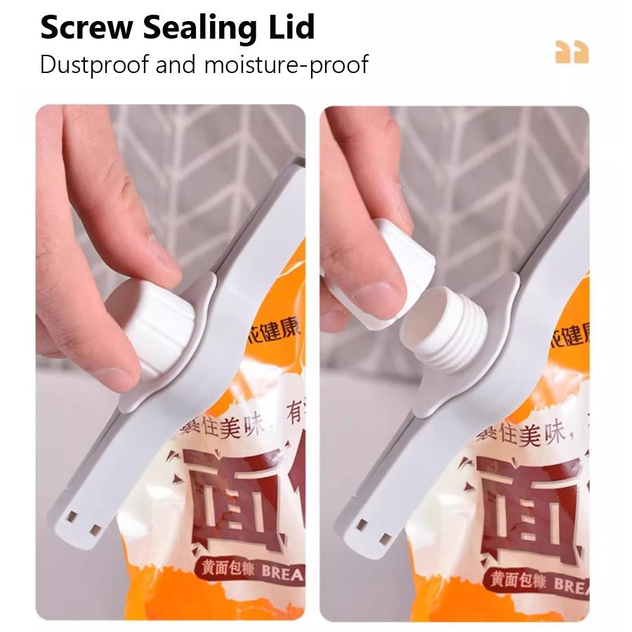 1/3/5Pcs Sealing Clip with Pour Spout for Food Storage, Moisture-Proof Sealing Clamps for Cereal, Powder, Seasoning Snacks Kitchen Gadget