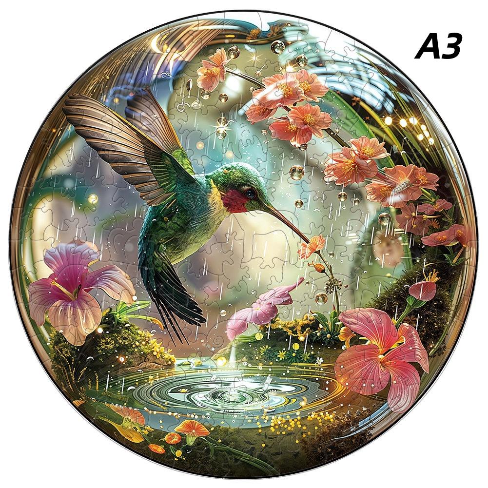 Non-Toxic Aurora Christmas Eve Wooden Jigsaw Puzzle Wood Jigsaw For Adult Kids Round Landscape Exclusive Design Festival Gift Toys