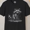 Dark Raccoon Graphic Tee - Comfortable Casual Shirt for Everyday Wear