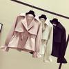 Giacca a vento da donna con colletto rovesciato Cappotto Capospalla Cappotto Monocolore Trench Top aderenti Cappotto