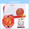 Fire Phoenix B-191-02 Metal Battle Spinning Top Toy Set With Launcher B-184 For Kids
