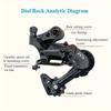 Mountain bike universal rear derailleur A3, suitable for mountain/road bikes, easy installation, riding accessories