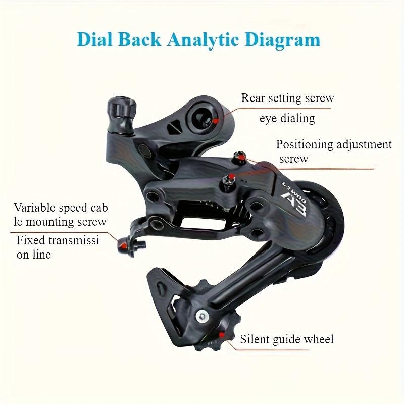 Mountain bike universal rear derailleur A3, suitable for mountain/road bikes, easy installation, riding accessories
