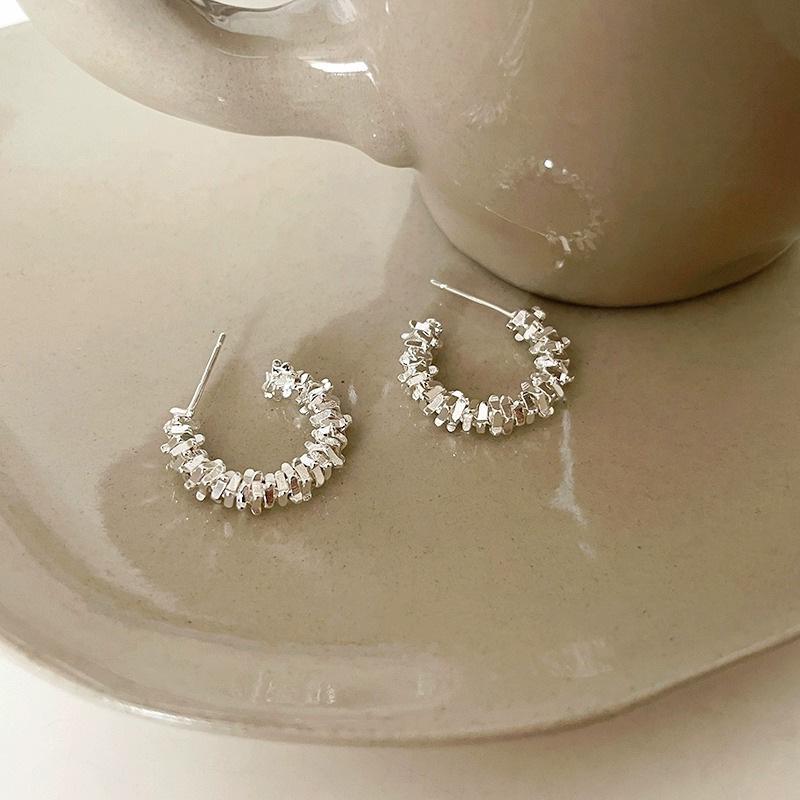 

Преувеличенные европейские и американские минималистичные серьги-пусеты с иглой из серебра 925 пробы