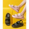 Damen Sommer Strand Plateau Sandalen Grün Weiche Sohle EVA Pantoletten Damen Mode Rutschfeste Outdoor Hausschuhe Weibliche Bequeme Schuhe
