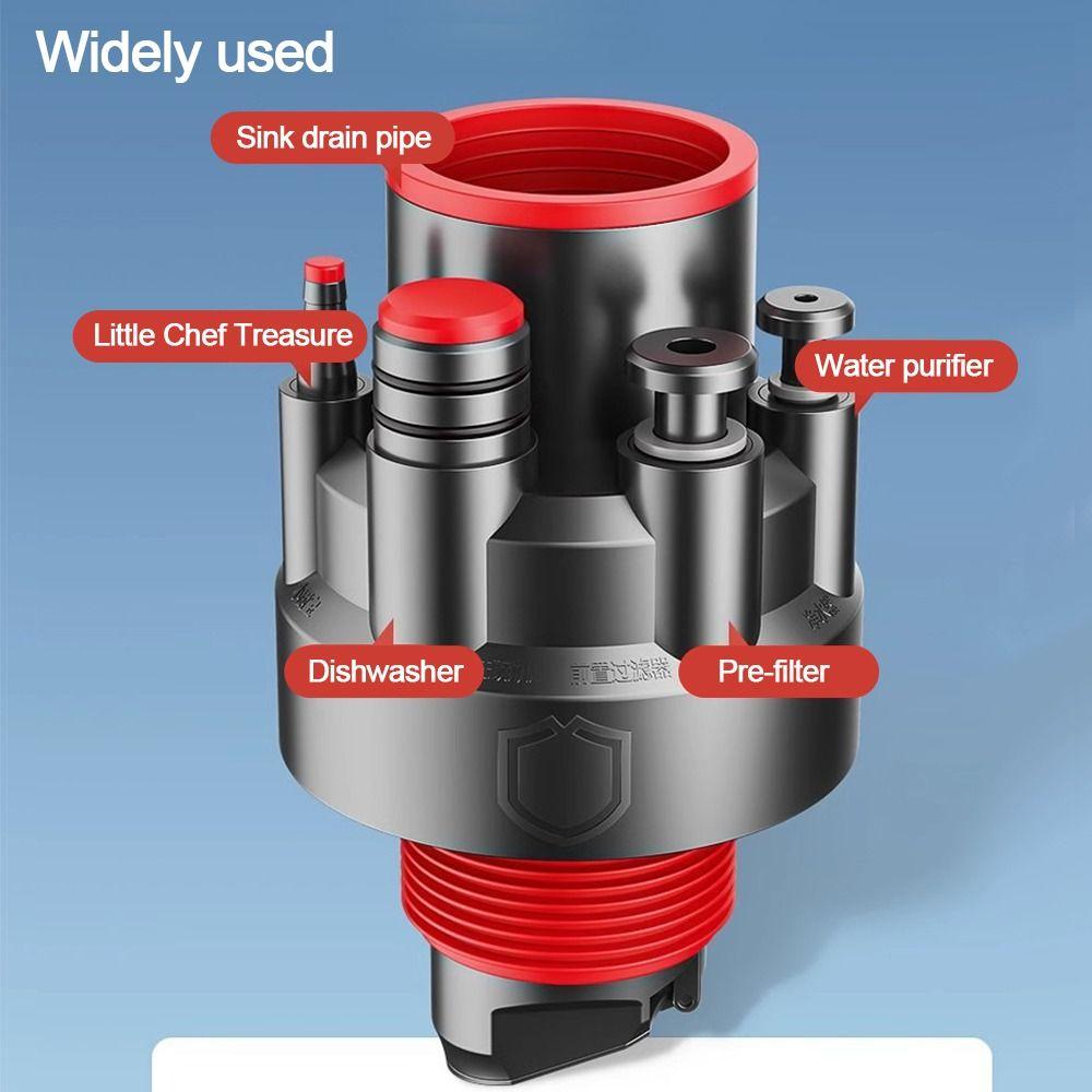 5 In 1 Kitchen Basin Sewer Branch Washing Machine Drainage Supplies