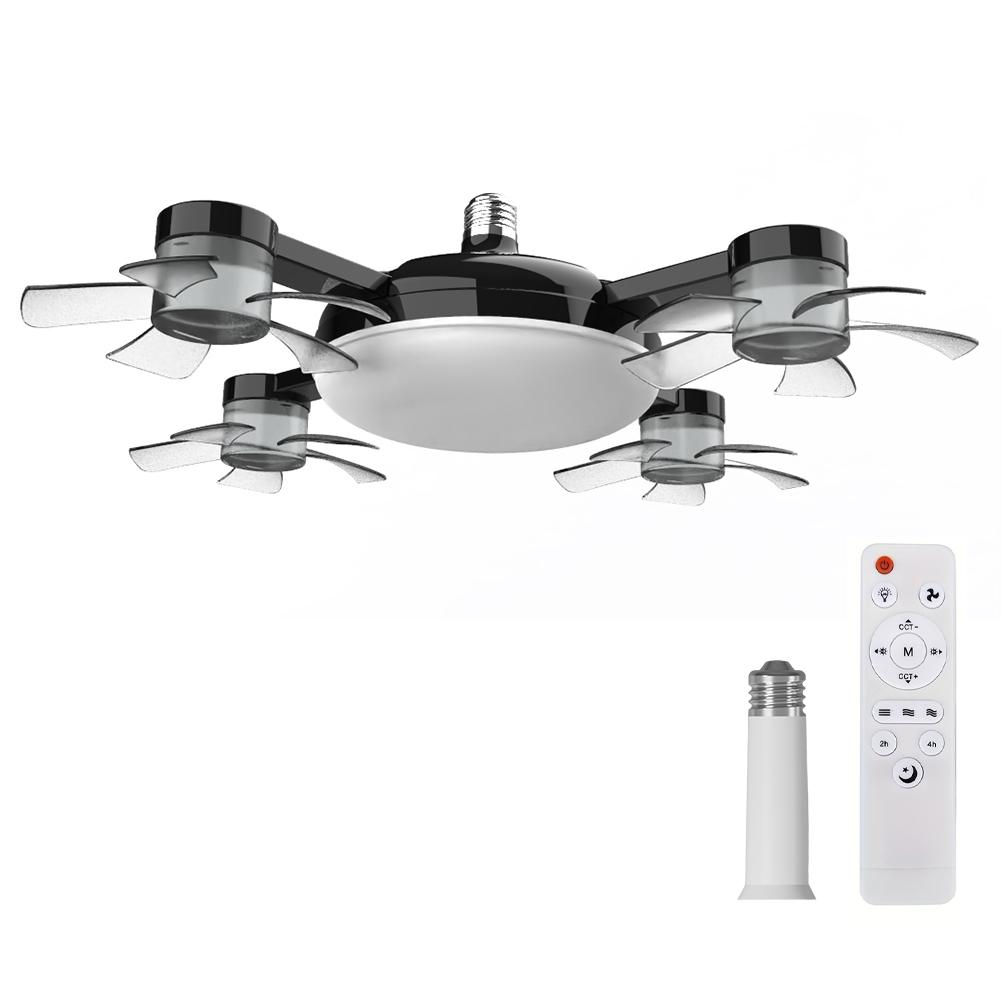 Drone Fan with LED Lantern Remote Control Electric Cordless Fan Universal Dimming Drone Fan for Dining Room Bedroom Living Room