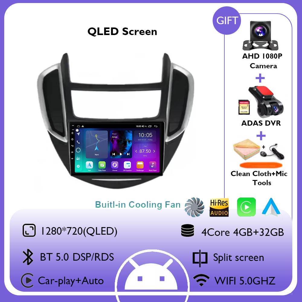 For Chevrolet Tracker 3 TRAX 2013 2014 2015 Android 14 Multimedia Car Player Radio GPS Video Navigation Carplay Auto Screen