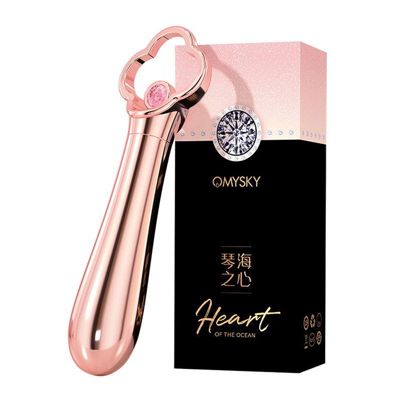 Metall-G-Punkt-Vibrator für Frauen, vibrierende Kugel-Halskette, Schmuck-Vibrator, Diamant-Klitoris-Vagina-Stimulator