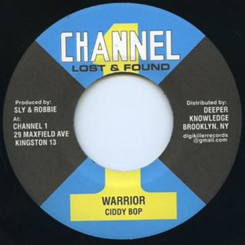 7inch Record CIDDY BOP  Warrior  Dub DKR193 Channel OneDig 198 US Reggae Ska  Dub Used