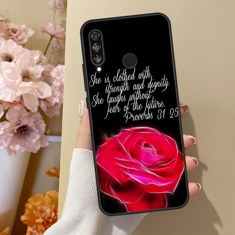 

Christian Jesus Christ Bible Verse For Huawei Nova Y70 Y91 Y61 Y73 Y72 Y90 Y60 12s 12i 11i 8i 9 10 SE P40 Lite P30 P60 Pro Case Huawei Nova 5T