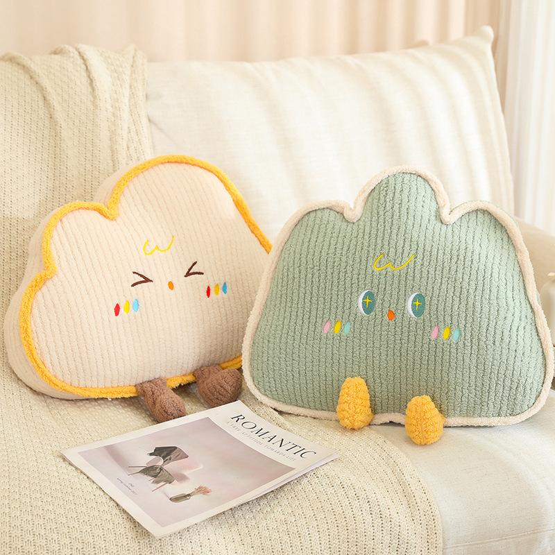 Cute Home Decoration Cartoon Plush Pillow Natural Series Plushies Pillow Cushions Moon Star Cloud Grass Soft Toy Kawii Gift