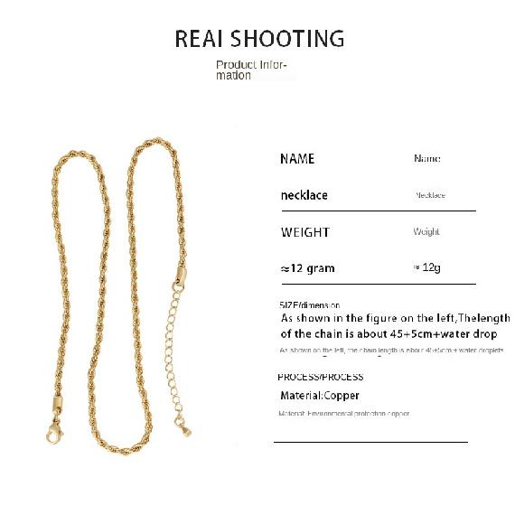 

Модный и универсальный плетеный браслет на ногу с золотым покрытием, простой элегантный, европейский и американский стиль, ювелирные изделия Thickness 3.00MM