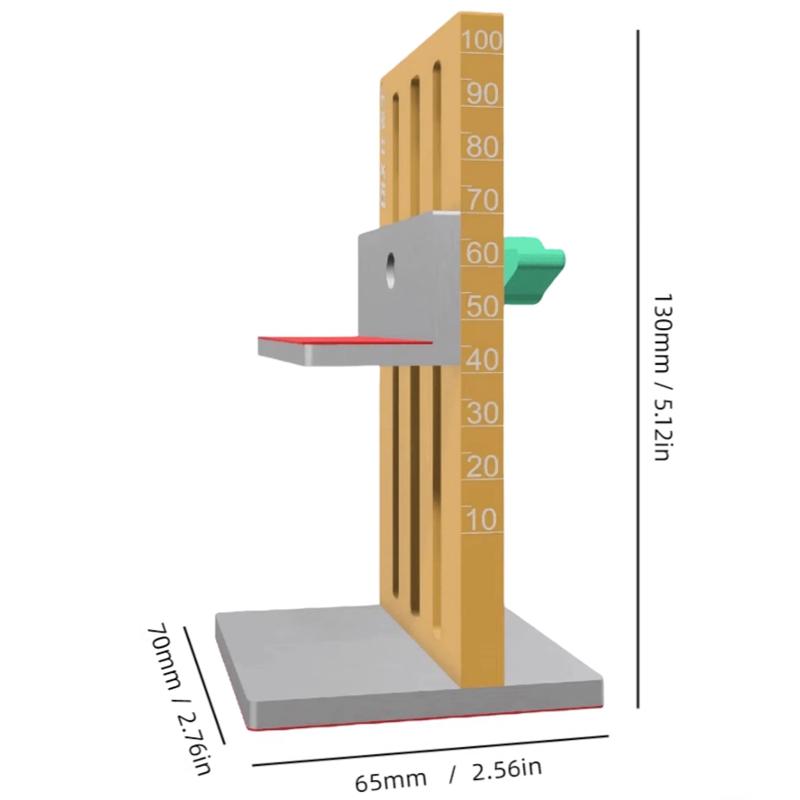 

1Pc Cabinet Door Mounting Jig, with Support Arm, for Installing Floor Cabinet Floor Wardrobe Door Panel Face Frame жовтий