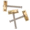 3Pcs Guitar Bridge Saddles Brass Recessed String Support Replacement for Stringed