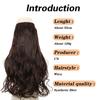 Synthetic Long Wavy Halo Hair Extensions No Clip In Natural Hidden Secret False Hair Piece Synthetic Heat-Resistant Fiber