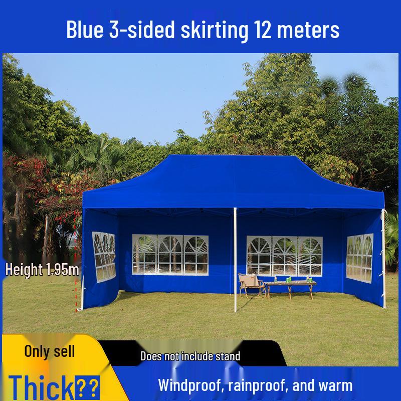 Transparent Tent Side Panel: Windproof & Waterproof Outdoor Canopy Enclosure with Thick Fabric and Durable Edging