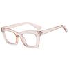 Square Cat Eye Women's Fashion Glasses Transparent Lenses Retro and Elegant Suitable for Daily Shopping