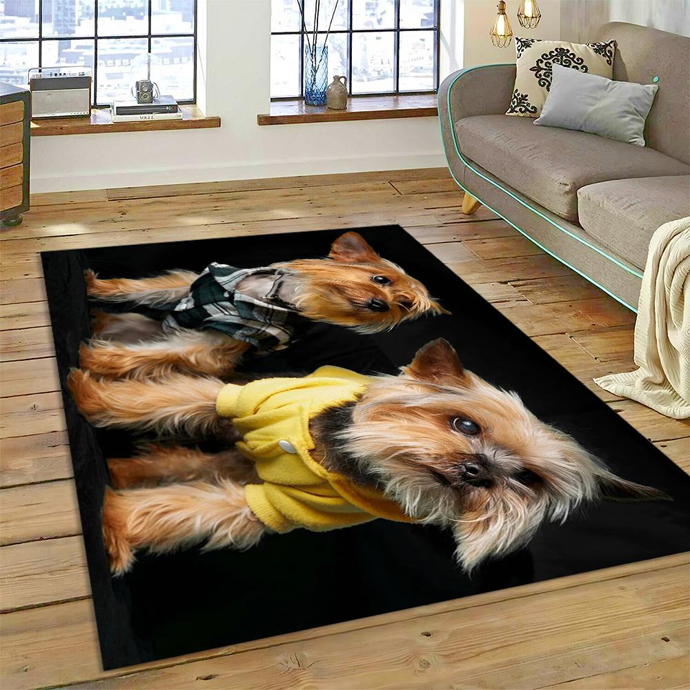 Cute Dog Cartoon Samoye,Chihuahua,Koki Pomeranian Husky Carpet Rug for Home Living Room Bedroom Sofa Doormat Decor,kid Non-slip