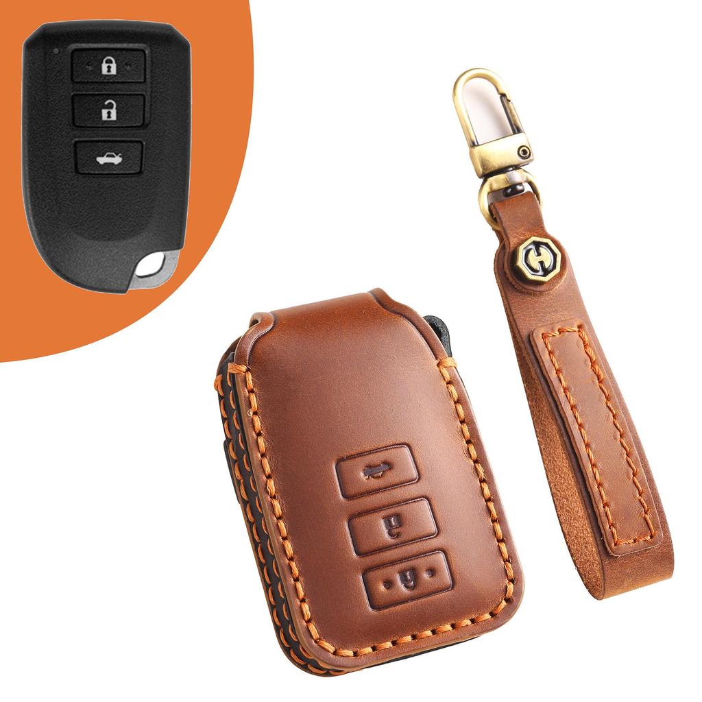 Leather Key Cover for Toyota Vios, Yaris, Hiace, and S/Spade Models
