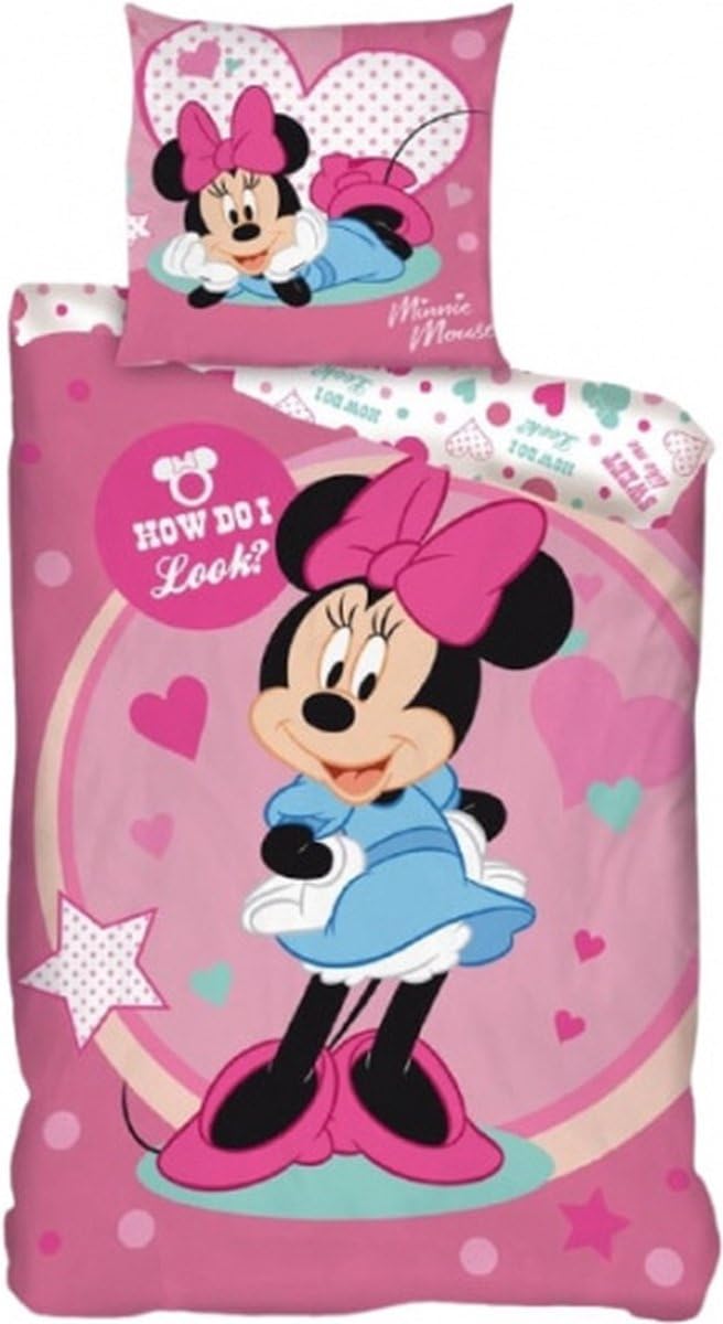

3599 Disney Minnie Mouse Minnie Single Duvet Cover Наволочка Комплект + [Товар]
