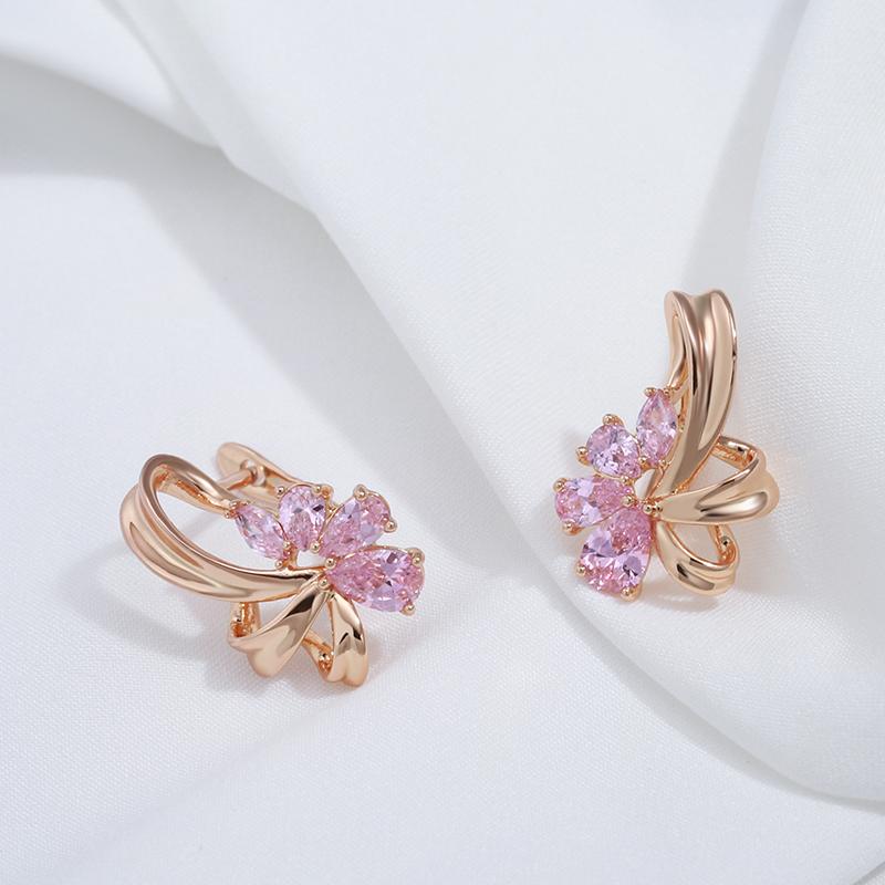 Orecchini Pendenti Linawe A Goccia Con Zirconia Cubica | Placcati Oro 14K | Colori Vari | Per Donne E Damigelle