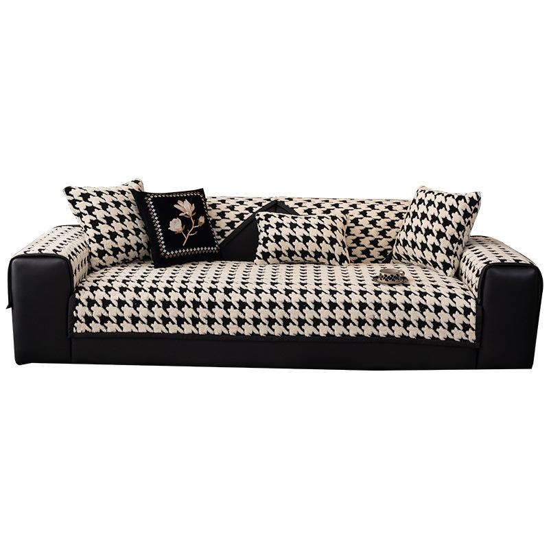 Autumn And Winter Plush Sofa Cushion  New Light Luxury High-End Non-Slip Seat Cushion Popular Sofa Cover Cover Cloth Towel