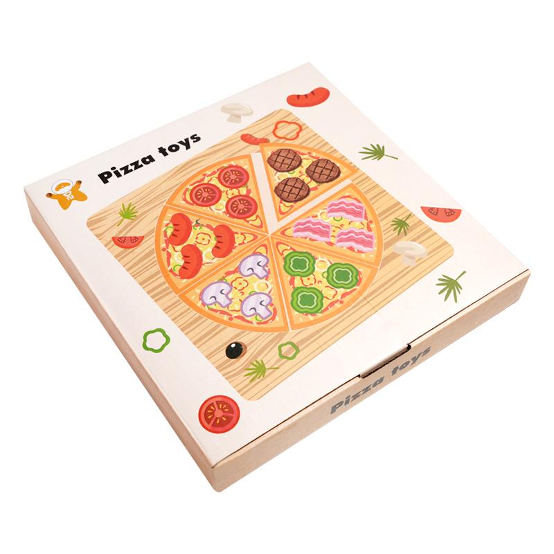 

Simulated Wooden Pizza Pretend Kitchen Toys Playing House Cutting Food Pretend To Play Children Social Game Gifts For Boys Girls