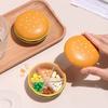 Sealed Portable Medicine Dispenser with Lid Mini Hamburger Storage Case  Elderly