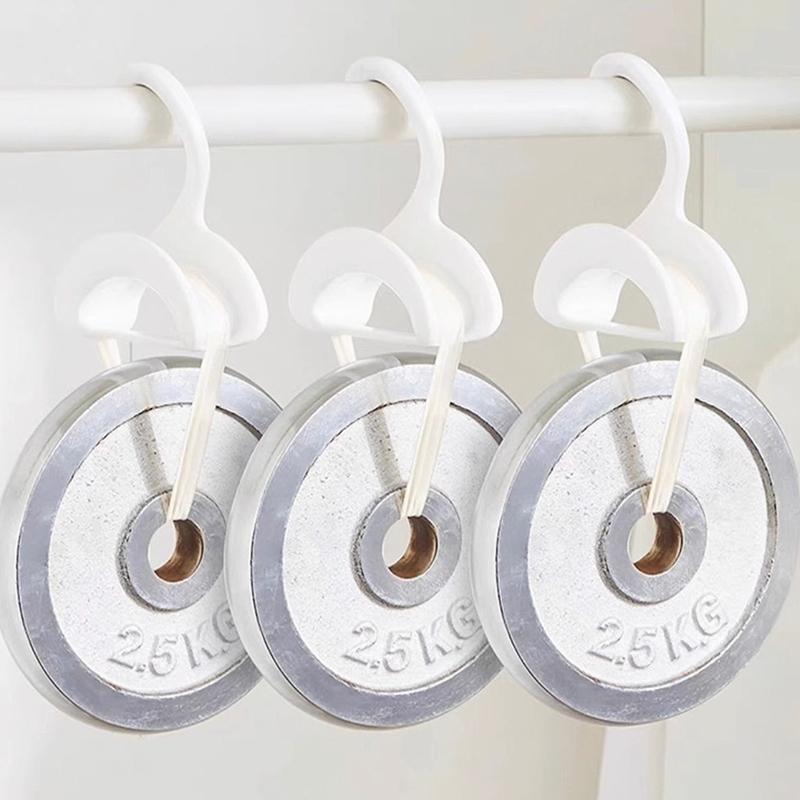 5Pcs Widen Plastics Hanger Connection Hook Stackable Space Saving Storage Multifunctional Bag And Hat Hanging Rack