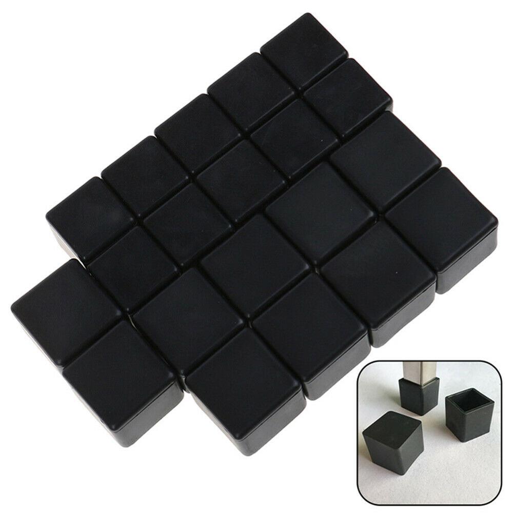 8Pcs Square/Rectangle Silicone Chair Leg Caps Table Cover Feet Pads Wood Floor Protectors Furniture Table Non-Slip Covers Tools