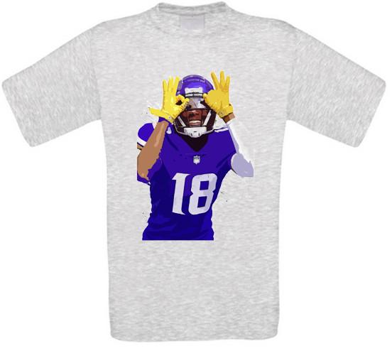 Justin Jefferson Football American Minnesota T-Shirt S