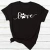 Frauen T Shirt Mode Hund Herzschlag Druck T-shirt Lustige 90er Jahre Druck T T-shirt Frauen T-shirt für Weibliche rote Hemd Kleidung Tops