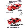 1/32 Scale Ferrari 250 GTO Super Sports Car Alloy Diecast Model Car Metal Classic Love Collection Ornaments Birthday Gifts with Boyfriend Boy
