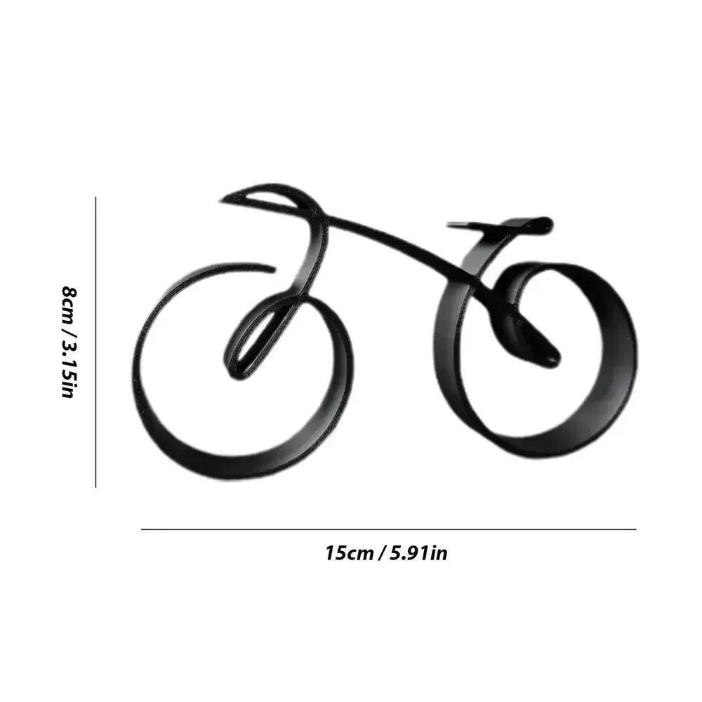 Personality Minimalist Art Bicycle Abstract Geometry Line Design Acrylic Crafts Office Desktop Home Decoration Ornaments Gifts