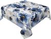 Blue Flowers Square Tablecloth Washable Floral Botanical Table Cloth Cover for Dining Party Picnic