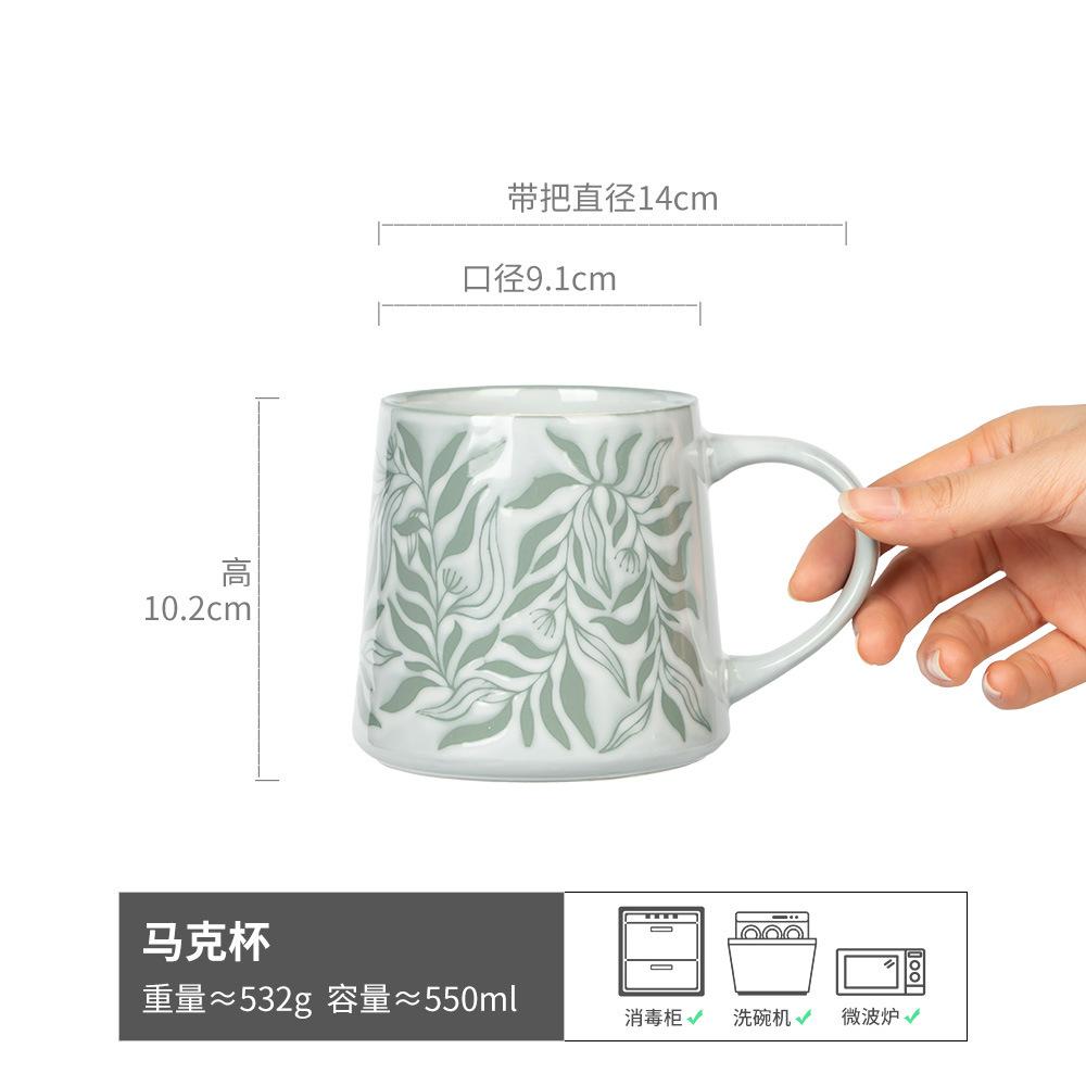 Weihnachts-Kaffeetassen Handbemalte Orchideen-Tasse Originelle Frühstückstassen Lustige Tasse Trinkgeschirr Ungewöhnliche Tassen Personalisiertes Geschenk Tee