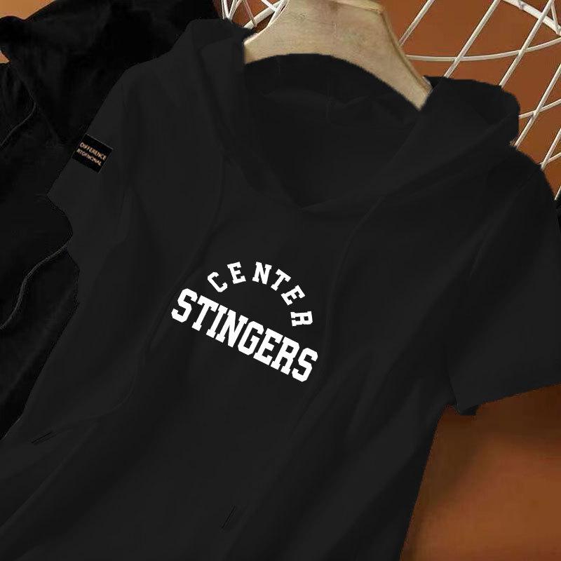 

100% Cotton Women s Ethnic Style Hooded Short Sleeve Casual Loose T-shirt 3XL (140-160 jin) помаранчевий