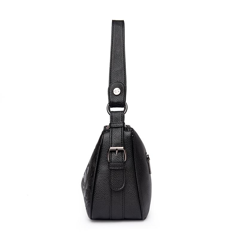 Sac Hobo Vintage à Motif Floral Gaufré pour Femmes - Sac à Bandoulière Mode en Similicuir pour l'Épaule avec Bandoulière Réglable pour le Quotidien Décontracté