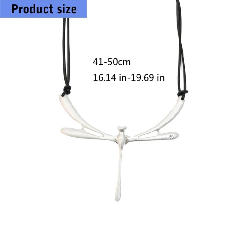 Dragonflys Pendant Necklace Alloy Materials Day To Night Jewelry Accessory For Fashionable Outfits