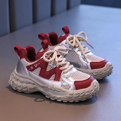 Mode 2024 Herbst Neue Kinder Sneaker Mädchen Mode Klobige Sneaker Jungen Atmungsaktive Rutschfeste Freizeitschuhe Baby Weiche Lauflernschuhe
