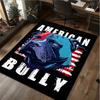 1Pc Pit Bull Print Rug - Computer Chair Area Rug Home Decoration Carpet For Living Room Bedroom Flooring Mat