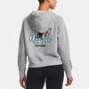 Under Armour Heavyweight Terry Cartoon Letter Logo Print Hoodie Women Hoodie Gray 1379834-011