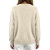 Damenmode Applikation Einreiher Strickjacke Pullover