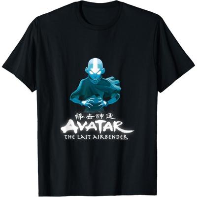 Avatar Aang Arrow Glowing Airbending Pose Blue Light T-Shirt