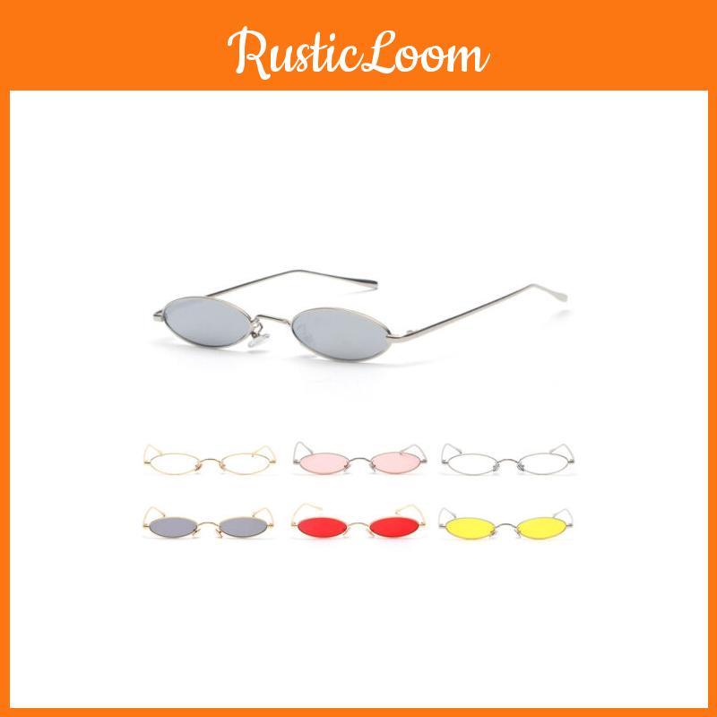 Lunettes de soleil vintage à petite monture ovale pour femmes, nuances rétro tendance au design intemporel