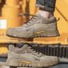 Bofuniao Men's Lightweight Breathable Safety Work Shoes