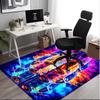 1PC Custom Name Car Artwork" Theme Floor Mat Ideal for Living Room, Game Rooms, Office, Bedroom,Floor Mat Playful Design