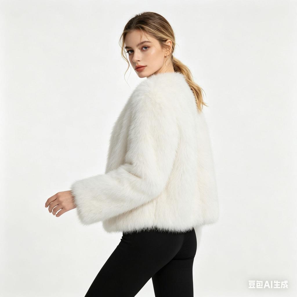 Sweet wind plush jacket for women's autumn and winter new imitation fox fur top to keep warm and thin Korean version of Mao Mao jacket to wear outside
