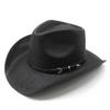 Moda Outono e Inverno Fivela de Cinto Decoração Borda Deformada Aba Larga Chapéu Jazz Ao Ar Livre Quente Côncavo Chapéu de Palha